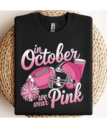In October We Wear Pink PNG, Breast Cancer Football PNG, Football Game D... - $3.43 CAD