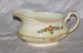 W.H. Grindley Potteries 1936 - 1954 England Hand Painted Footed Gravy Boat - $20.79