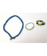 Dainty Seed Bead Jewelry Lot 2 Rings 1 Bracelet - $8.00