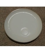 015 Vintage 9 Inch Cup Holding Snack Plate China Porcelain Shell Gold Edge - £10.21 GBP