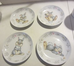 DISNEY  Thumper  rabbit Ceramic Plates 6” - $47.50