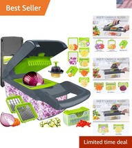 Professional-Grade 8-Blade Mandoline Slicer &amp; Veggie Chopper - Essential... - $728.59 MXN