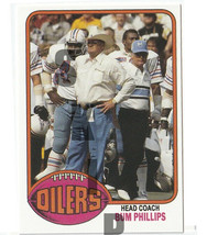 1976 STCC #2 Coach Bum Phillips Topps custom Houston Oilers HOF - £2.99 GBP