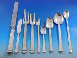 Hampton by Tiffany Sterling Silver Flatware Set for 12 Service 117 pcs Dinner - £13,531.87 GBP