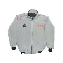 BMW 325 Racing Jacket Light Gray | NASCAR jacket | racer| Gift jacket | ... - $179.97