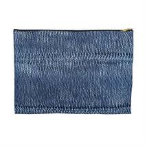 Indigo blue jean Denim Design Pattern Style - Accessory Pouch - £9.78 GBP+