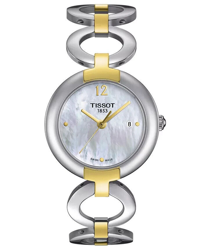 Tissot Women's Swiss Pinky Two-Tone Stainless Steel Bracelet Watch 28mm - £155.71 GBP
