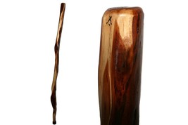 52in Strong Walking Staff for XL Hands, Rustic Spalted Diamond Willow Wood, USA - £131.85 GBP