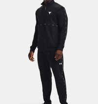 Under Armour Project Rock Knit Track Jacket Black Asian Fit NWT 1367084-001 - £54.46 GBP