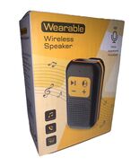 Temdan Wearable Bluetooth Speaker, Clip-On Portable Speaker with Black  - €16,89 EUR