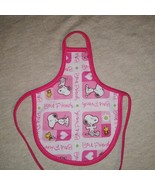 Snoopy woodstock hearts On Pink Fabric -Decorative Soap Bottle Dish Apro... - $4.78