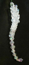 Aurora Borealis Color Beaded ICICLE Christmas Tree Ornament (Acrylic/Pla... - £7.87 GBP