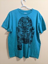 Star Wars R2D2 Movie Scenes Graphic T Shirt Size Large Green Black vfift... - $12.19