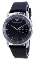 Armani AR11336 - Mens Black Dial Leather Watch - $130.00