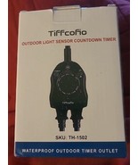 Tiffcofio Outdoor Timer Outlet, Dusk to Dawn Sensor Timer, Outdoor Light... - €12,07 EUR