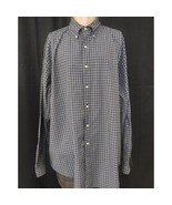 Ralph Lauren Men&#39;s Black Plaid Shirt/Button Up 34/35 SKU3904 - $28.05