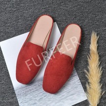Women&#39;s Summer Mules Shoes Fashion Solid Outside Flat Slippers Women Slides Casu - £21.96 GBP