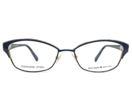 Kate Spade Eyeglasses Frame RAGAN 0DA4 Navy Blue Gold Cat Eye Full Rim 51-16-135 - £37.23 GBP