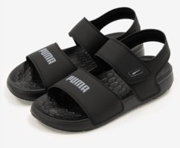 Puma Softride Sandal Pure Unisex Slippers Sandal Casual Gym Black NWT 389083-01 - £52.55 GBP