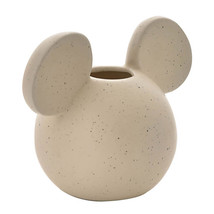 Disney Mickey Head Shaped Natural Speckle Vase - £29.63 GBP