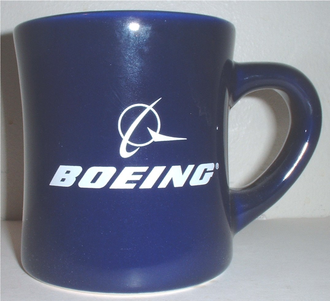 ceramic coffee mug: Boeing MILSATCOM &quot;plank owner&quot;  - $15.00