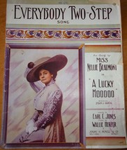 Everybody Two Step Song by Earl Jones &amp; Wallie Herzer Sheet Music 1912 - £3.95 GBP