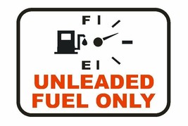 Unleaded Fuel Only Sticker Safety Decal Label D861 Unleaded Gas Only - £1.15 GBP+