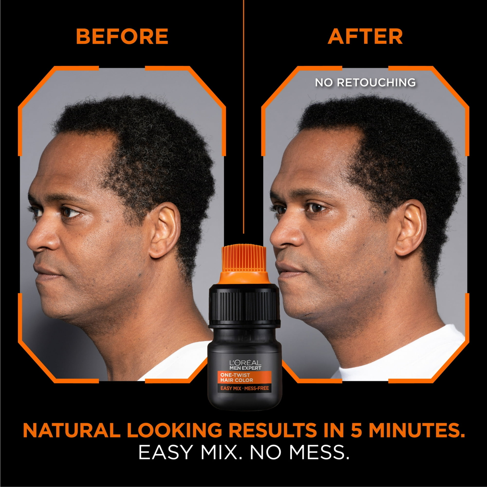 L'Oreal Paris Men Expert Easy Apply Permanent Haircolor, Jet Black 01, 1 Kit Item image 3