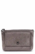 Hobo women&#39;s gogo leather card case in Titanium - size One Size - £45.84 GBP