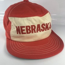Nebraska Kap King SnapBack Hat Cap Cornhusker Colors VTG Red White - $36.21