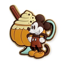 Mickey Mouse Disney Pin: Pumpkin Spice Latte - £23.90 GBP