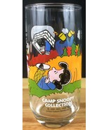 Camp Snoopy Charlie Brown McDonalds Glass Vintage 1965 - Picnic Glass - ... - $7.92