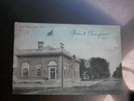 post office Blair Neb Ne Nebraska dated 1909 vintage postcard - £12.78 GBP
