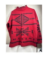 Lauren Ralph Lauren Avant Garde Sweater Lambs Wool Aztec Womens Size Medium - $87.95