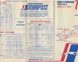 Greyhound Lines Bus Time Tables 79 Michigan January 1973 - $11.88