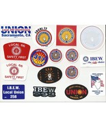 IBEW International Brotherhood Electrical Workers LOCAL UNION STICKER LOT - $556.23 MXN