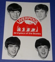 BEATLES POSTCARD VINTAGE MERSEYSIDE MERSEY CARD - £14.95 GBP