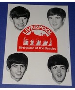 BEATLES POSTCARD VINTAGE MERSEYSIDE MERSEY CARD - $353.82 MXN