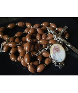 ROSARY NECKLACE Jesuits with medal of Pope Francis BERGOGLIO New - $29.00