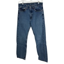 Levis 505 Mens Straight Leg Jeans W34 L34 Classic Fit 100% Cotton Denim - $23.14