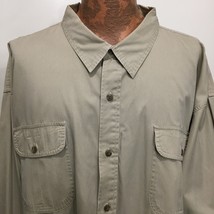 RedHead 5XL Beige Khaki Long-Sleeve Cotton Shirt - £23.89 GBP