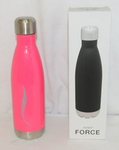 H2GO Force 91536 Neon Pink 17 Ounce Stainless Steel Bottle Hot Cold - £17.04 GBP