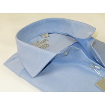Men's Dress Shirt Christopher Lena 100% Cotton Wrinkle Free C507RSSR Blue Slim image 6