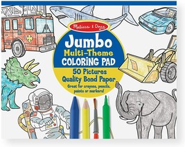 Jumbo Coloring Pad w/50 Pictures on Quality Bond Paper by Melissa &amp; Doug - £15.41 GBP