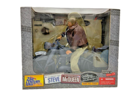 21st Century Steve McQueen w /German WWII Motorcycle The Great Escape 12&quot; Figure - $250.00