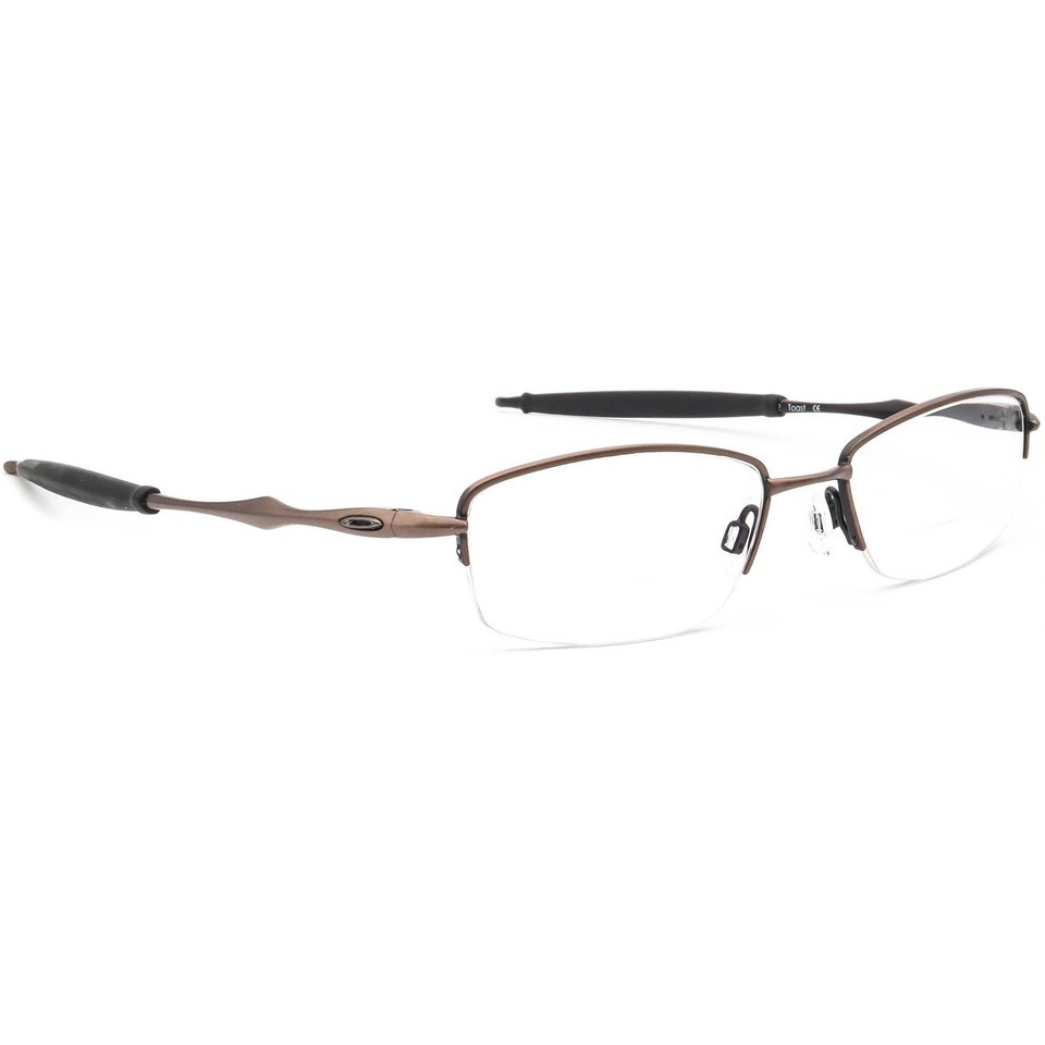 Oakley Men&#39;s Eyeglasses Sculpt 6.0 Toast Half Rim Metal Frame 53[]18 142 - $99.99