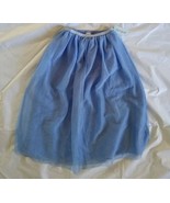 Cat &amp; Jack Girl&#39;s Pariwinkle Easygoing Blue Sparkly Tulle Maxi Skirt XL(... - £19.05 GBP