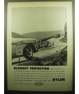 1958 Du Pont Nylon Tires Advertisement - Blowout protection - £14.55 GBP