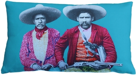 Dos Bandidos Throw Pillow 12x19, Complete with Pillow Insert - £33.81 GBP