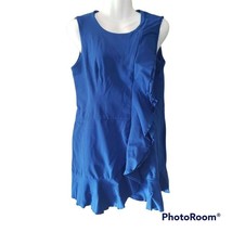 Betsey Johnson Ruffled Fit and Flare Dress sz12 - £21.17 GBP